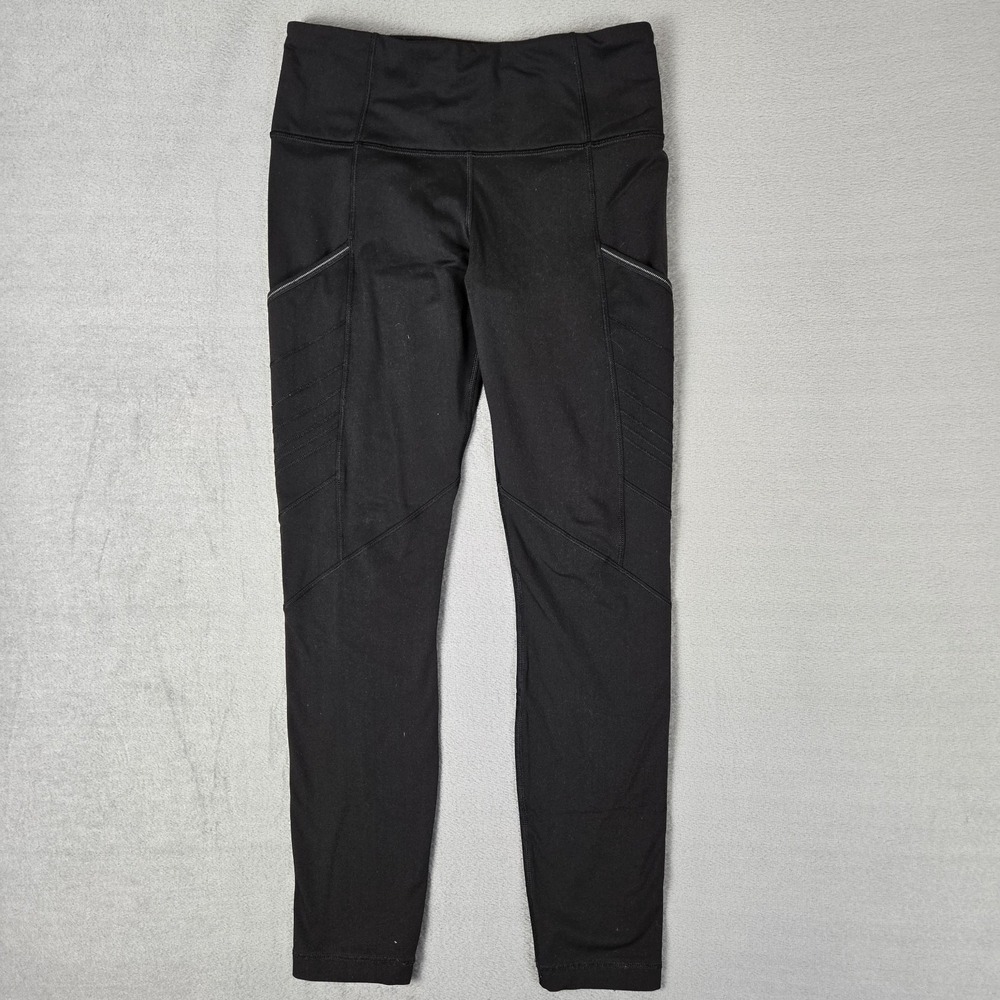 Lululemon Pants Women 6 Black Speed Tight V High-Waisted Side Pockets 26"